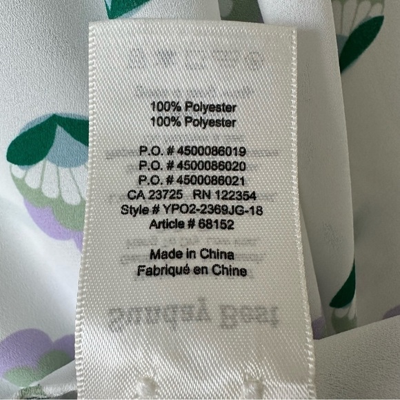 ARITZIA-“SUNDAY Best” CottageCore Floral Ruffle Front Ling Sleeve Blouse - Picture 11 of 13